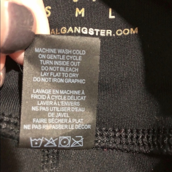 Spiritual Gangster Women’s Foil Print Essential Leggings Black Gold Size XS - Picture 8 of 9